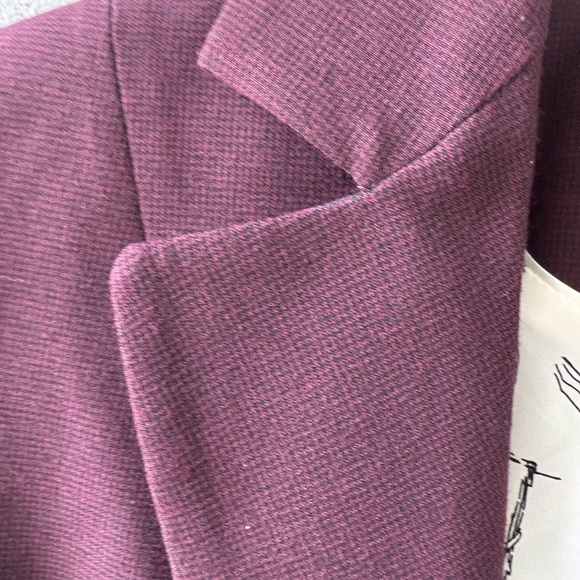 White House Black Market Size 6 Signature Blazer Button Closure Deep Purple $225 - Picture 6 of 15